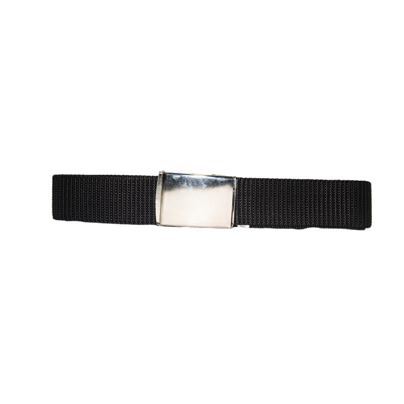 CEINTURE NOIRE AVEC BOUCLE EN FER