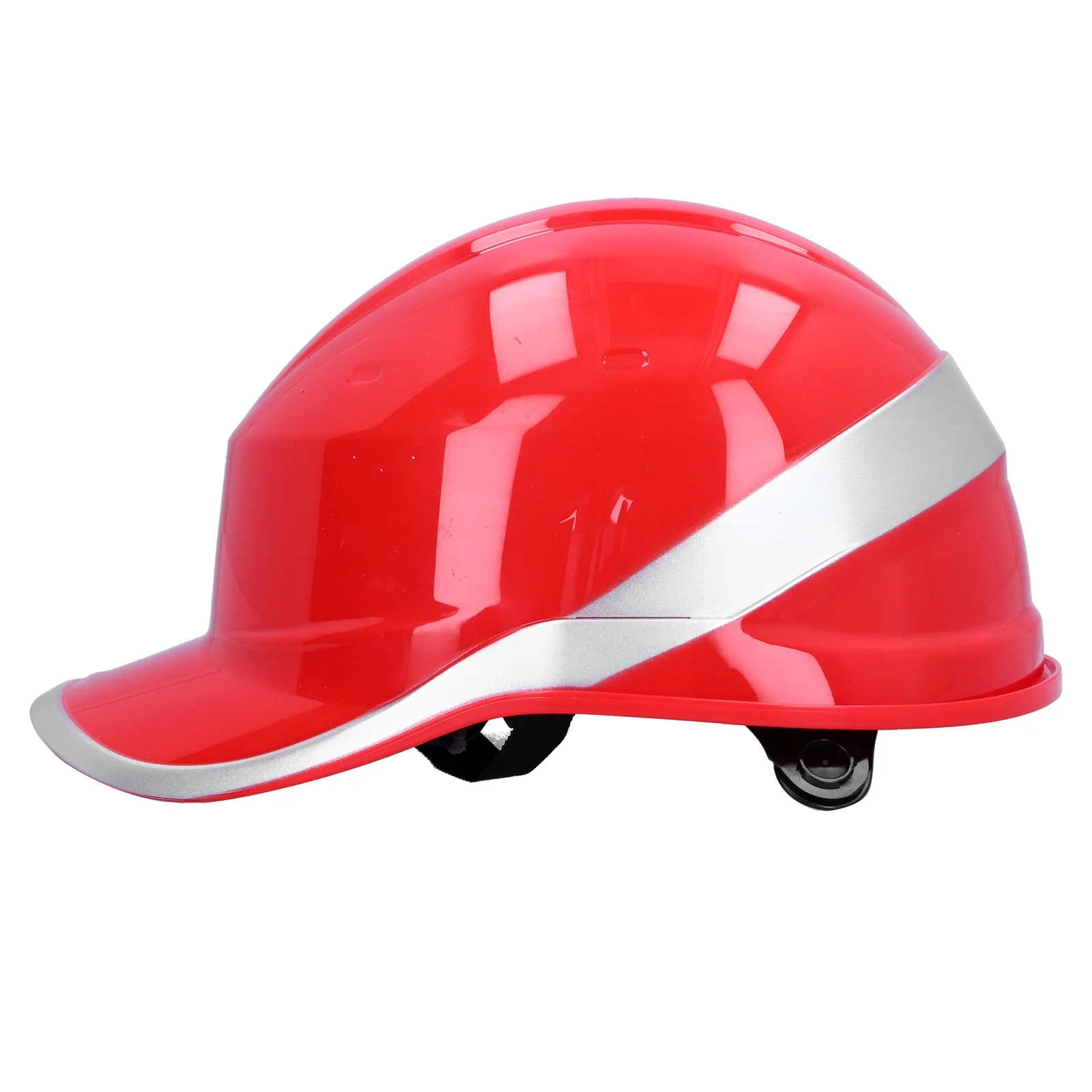CASQUE ROUGE AVEC BANDE BRILLANTE
