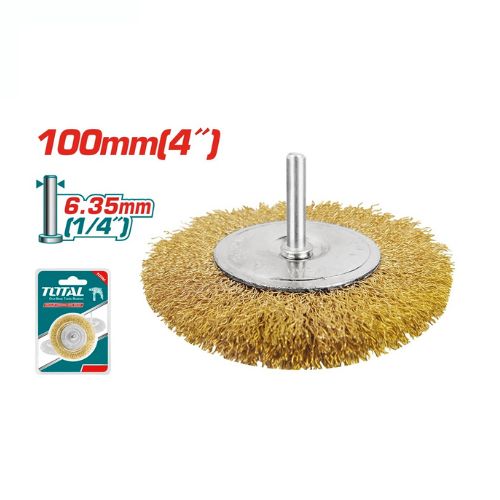 BROSSE METALLIQUE CIRCULAIRE EN BRONZE 100mm 4" TAC34041