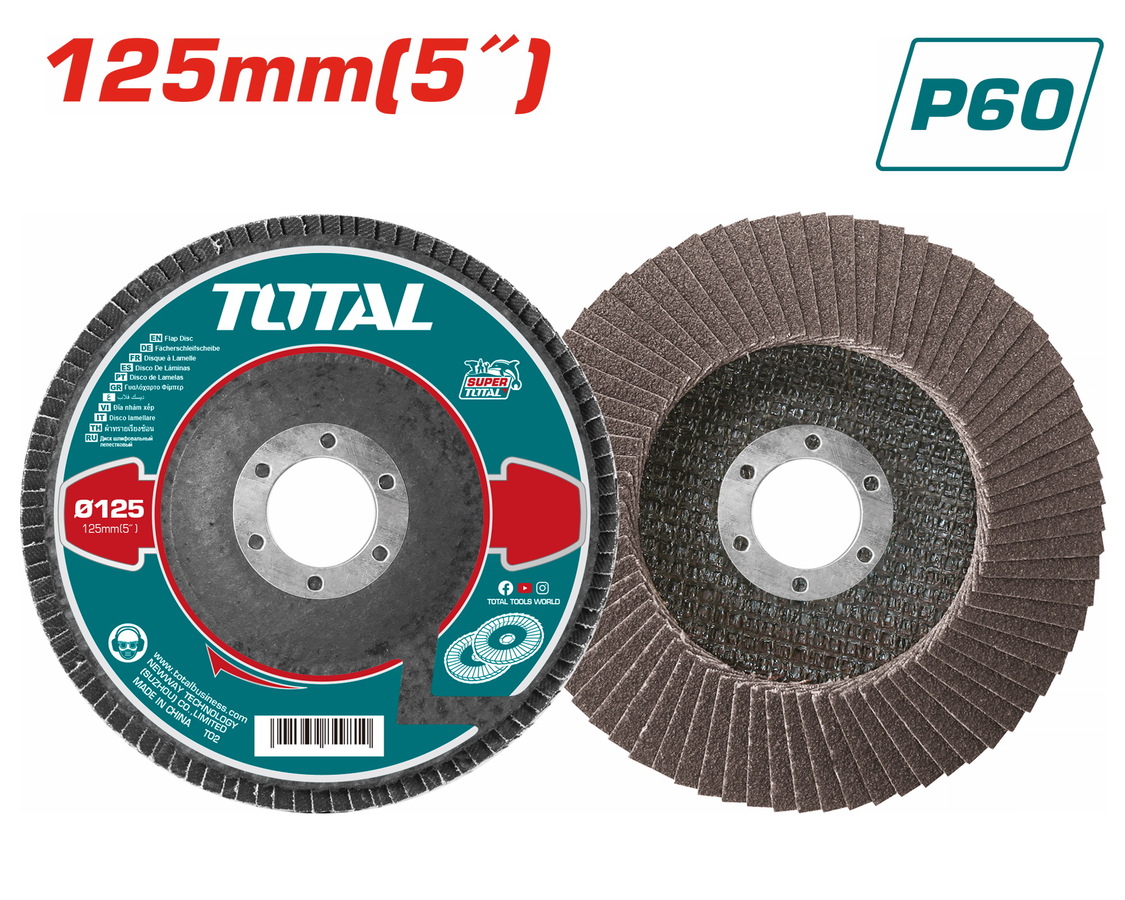 DISQUE A LAMELLE P60 125mm 5"