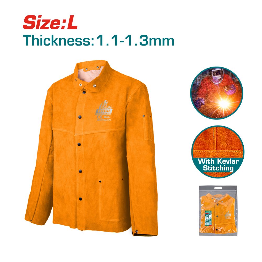 VESTE DE SOUDAGE EN CUIR L 1.1-1.3MM