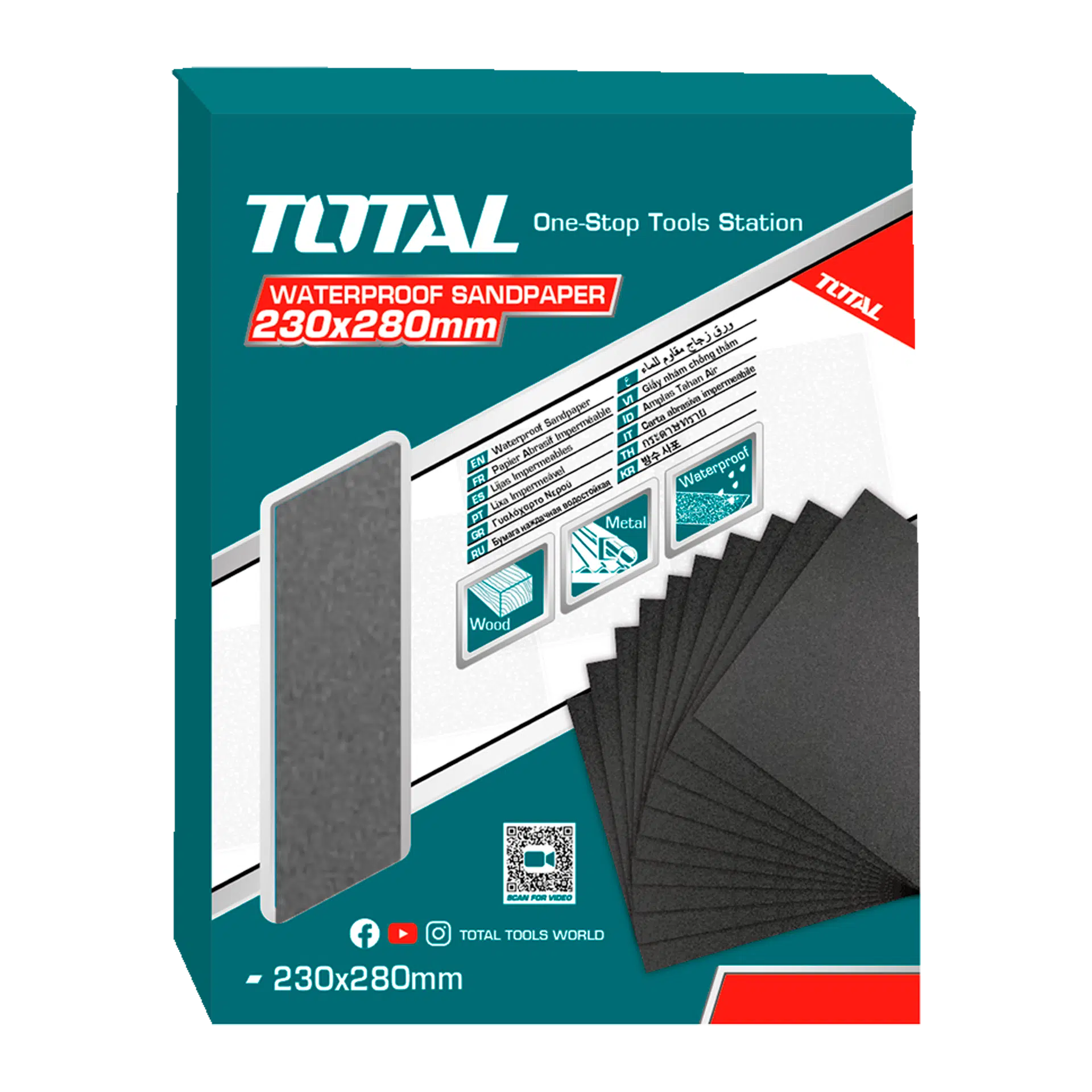 PAPIER ABRASIF 230X280MM P60