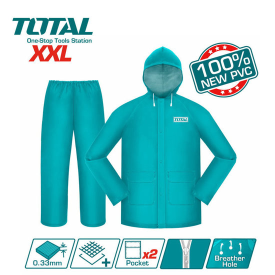 IMPERMEABLE VESTE PANTALON TOTAL 2XL