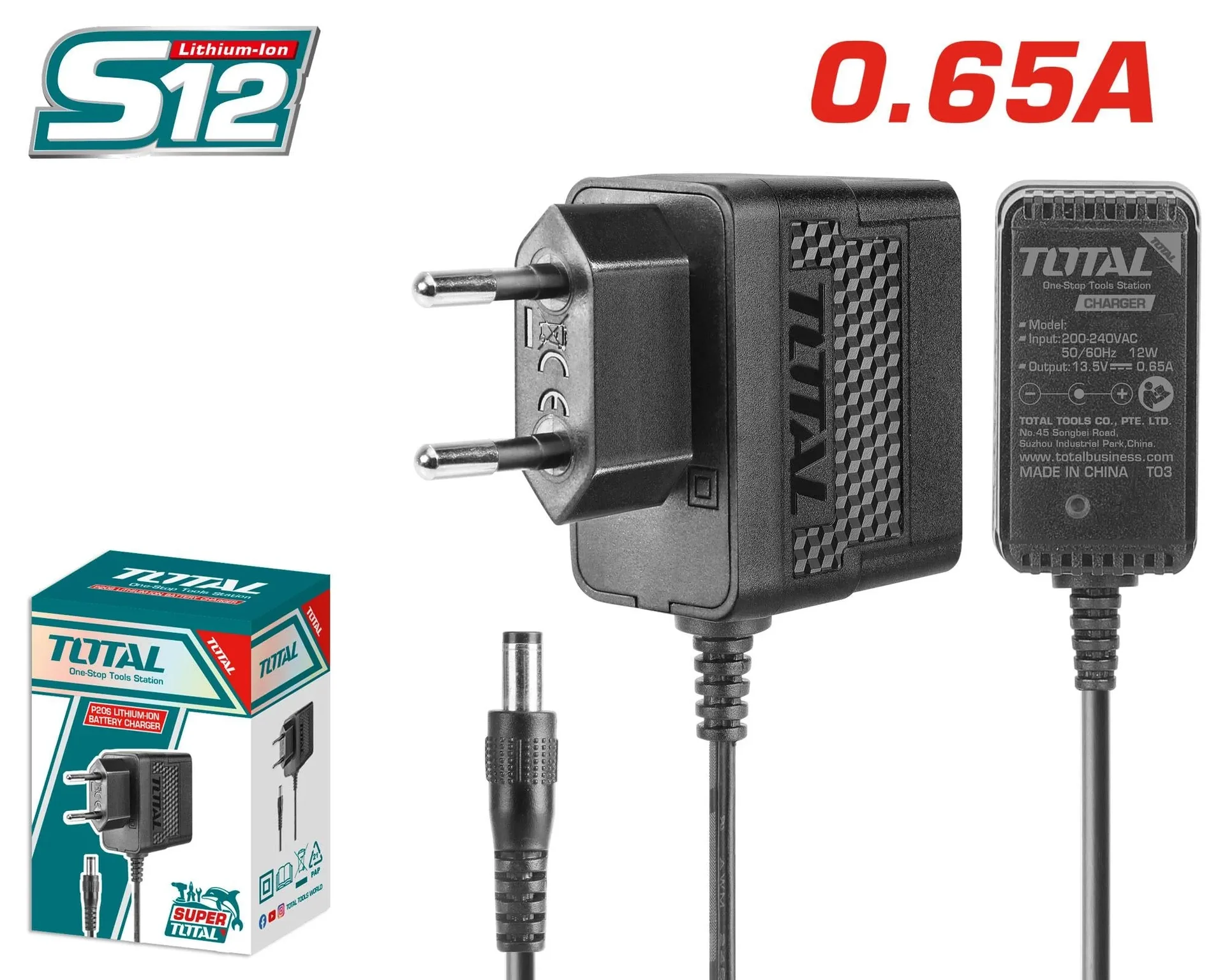 CHARGEUR DE BATTERIE EN FIL 0.65A TCLI12071