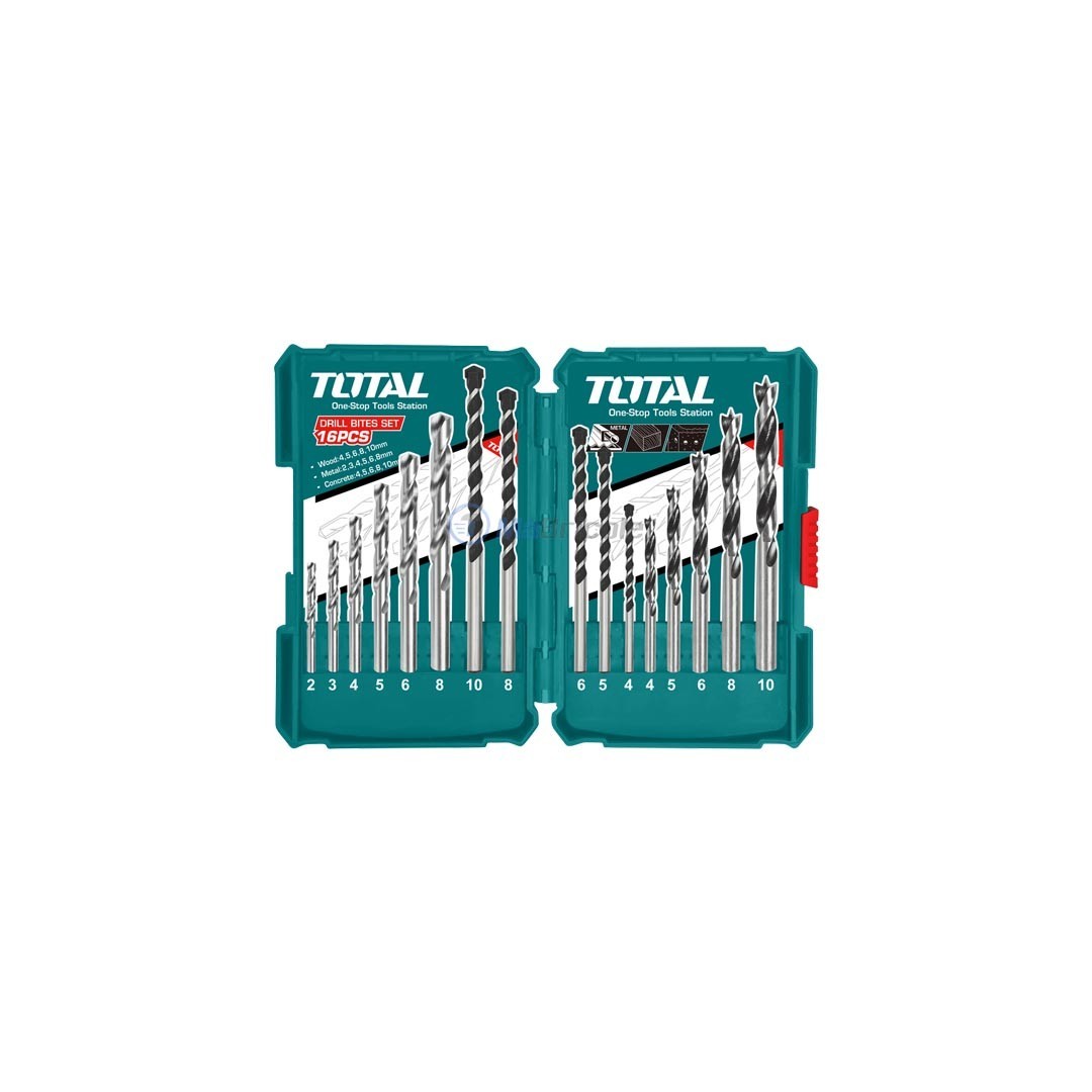 KIT DE 16 MECHES A BETON/METAL ET BOIS 16PCS