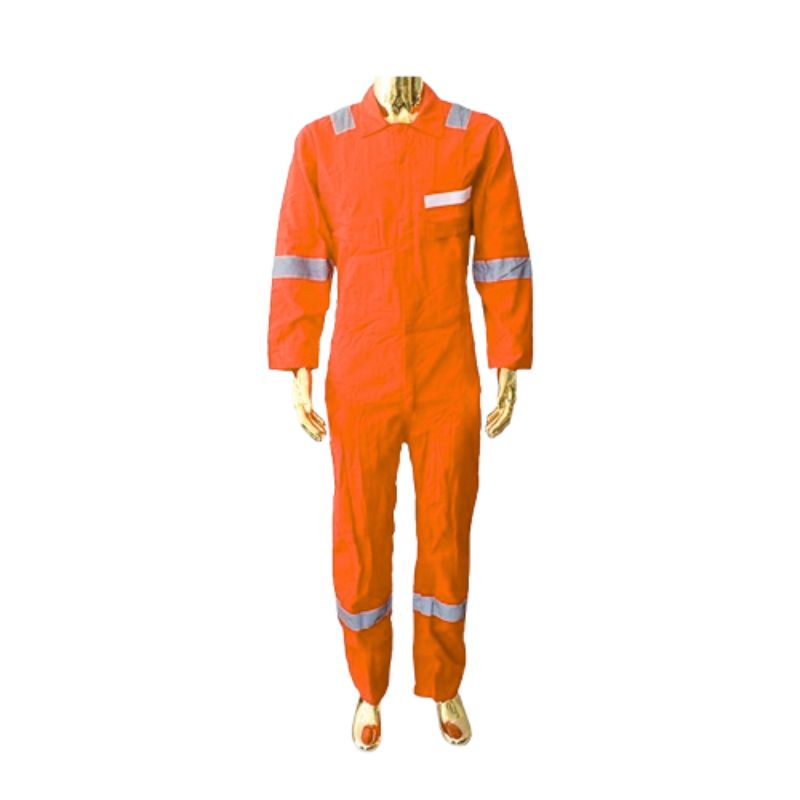 COMBINAISON ORANGE 100% COTON STS