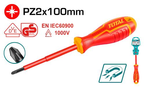 TOURNE VIS ISOLE ETOILE PZ2X100MM THTISPZ2100