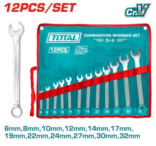 JEUX DE CLE MECANIQUE OUVERT-FERMET 6MM A 32MM 12PCS/SET THT1022122