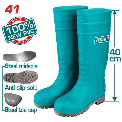 BOTTE PVC DE SECURITE VERT TOTAL 41