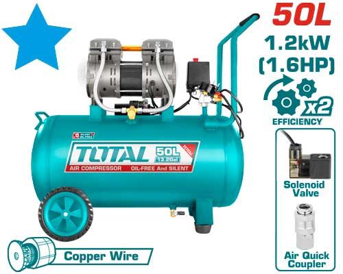 COMPREUSSEUR A AIR 50L 1.2KW (1.6HP) TCS1120508
