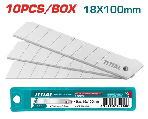 KIT DE LAME DE CUTTER 10PCS 18X100MM