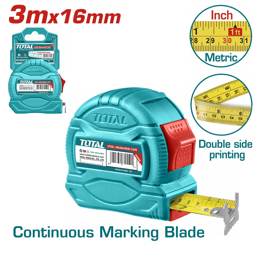 MESURETTE 3MX16MM  TOTAL TMT34316