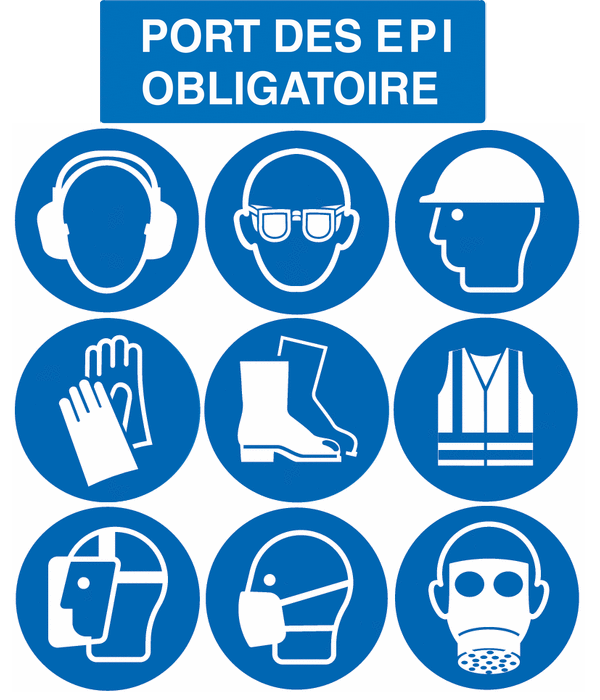 PICTOGRAMME ''PORT DES EPI OBLIGATOIRE''