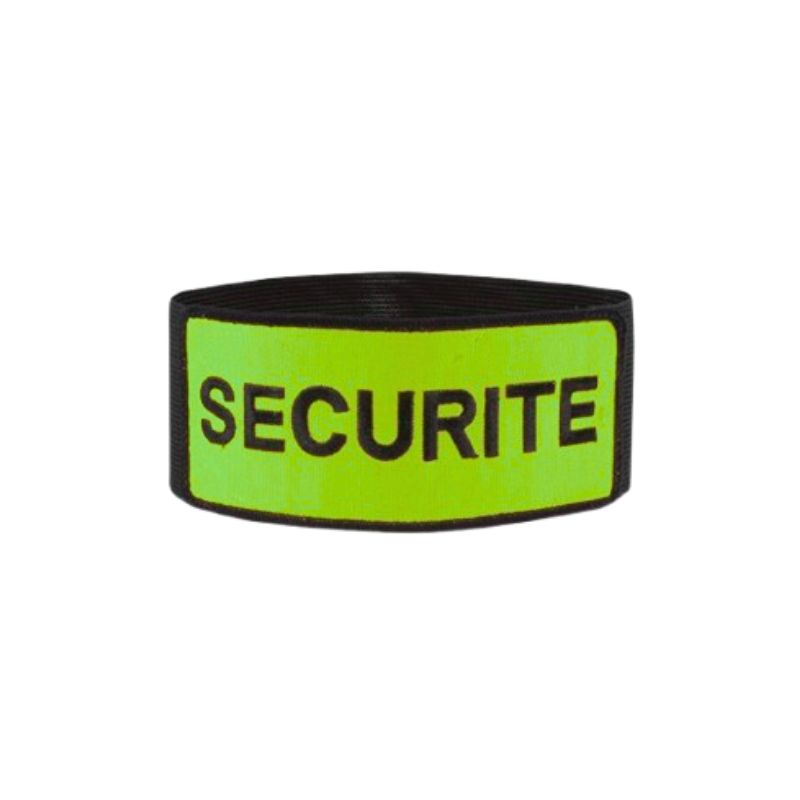 BRASSARD VERT FLUO SECURITE